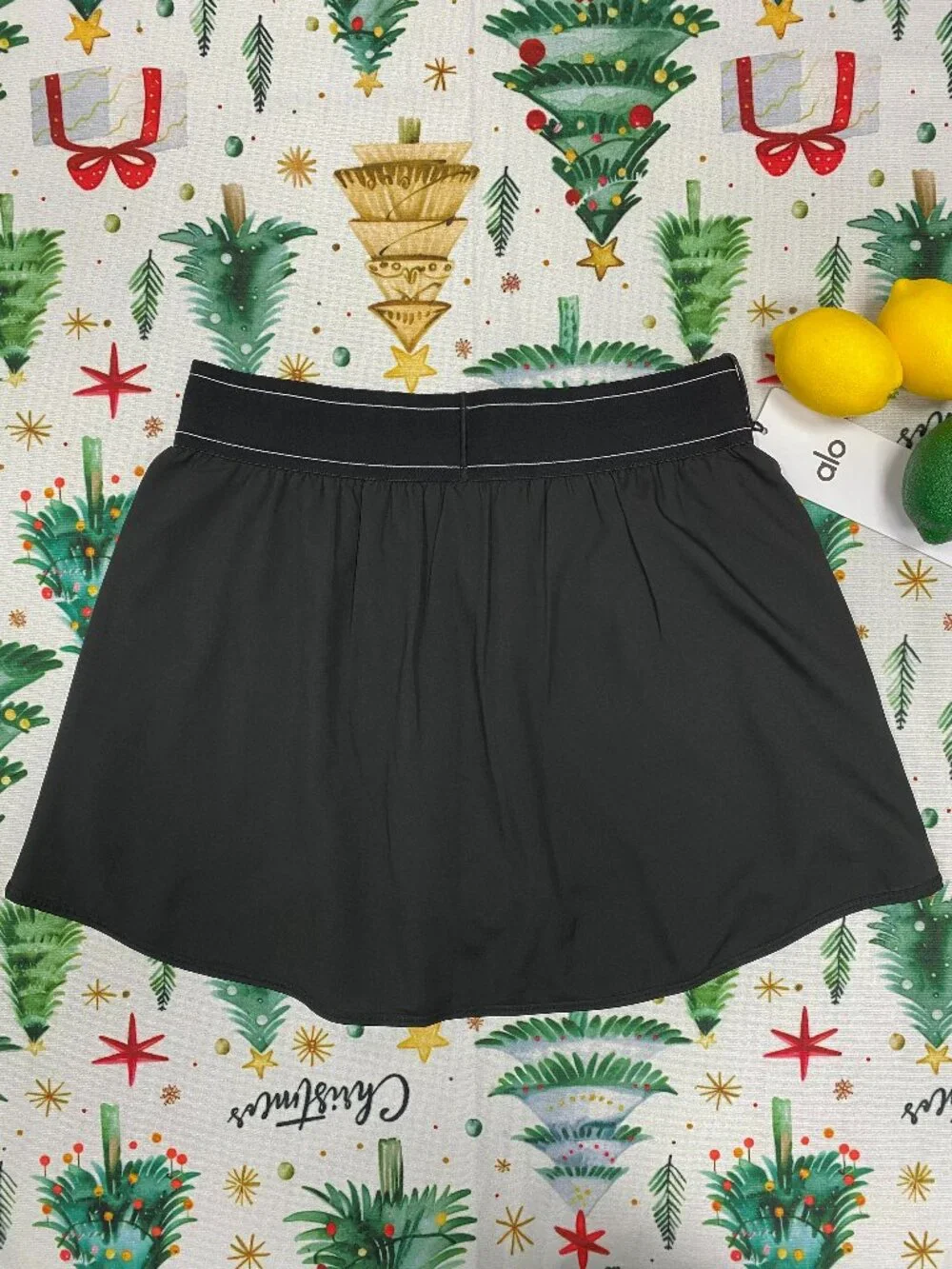 🎿Alo Yoga Match Point Tennis Black Skirt Flattering Fit🥎Court-to-Street